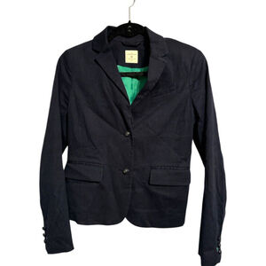Gap Women's Academy Blazer size 0 navy blue Oldmoney Preppy Jacket